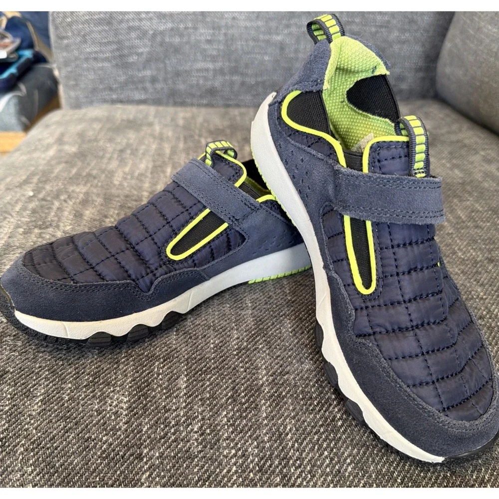 Merrell Jungle Moc Slip-On Blue Quilted Suede Shoes Kids Youth Unisex Size 2.5M